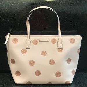 Kate Spade pink polka dot purse